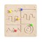 Flash Furniture Bright Beginnings Commercial Grade STEAM Wall Activity Board with Natural Finish and Multicolor Accents, Maze Motor Skills MK-ME14337-GG - alternate 10